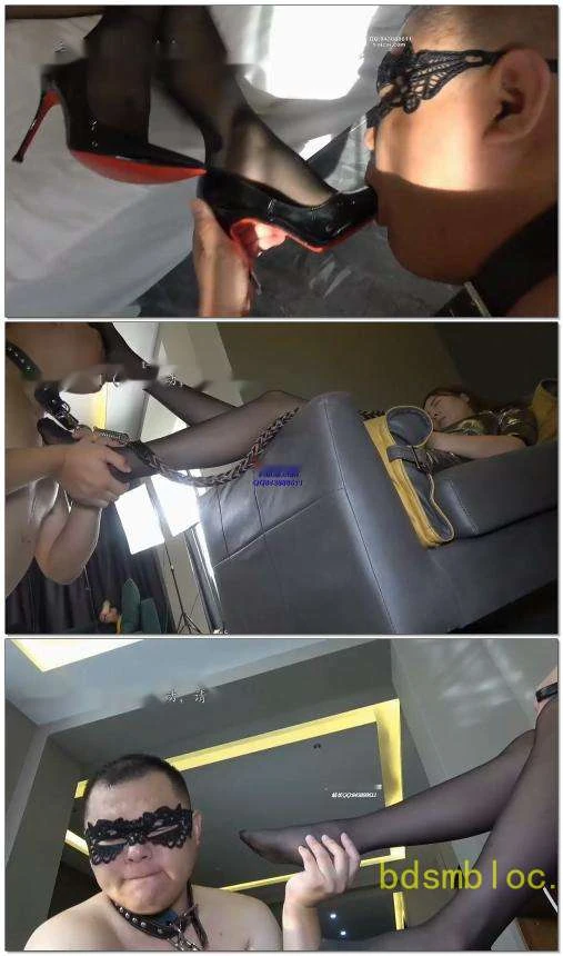 【彼岸花】家奴化舌头清理器黑丝舔食深喉