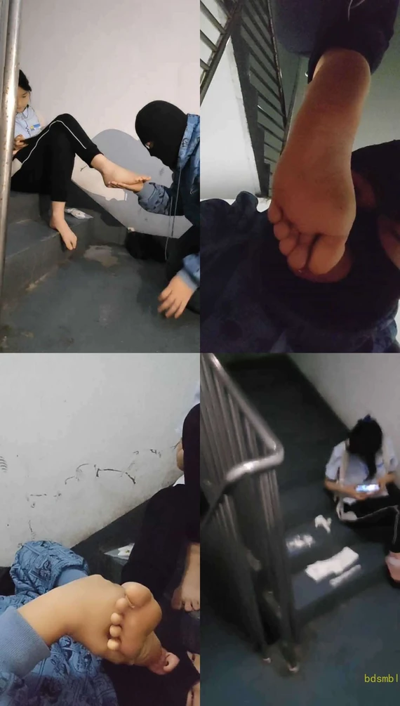 【樱樱】职高女素人-楼道玩贱奴【下】