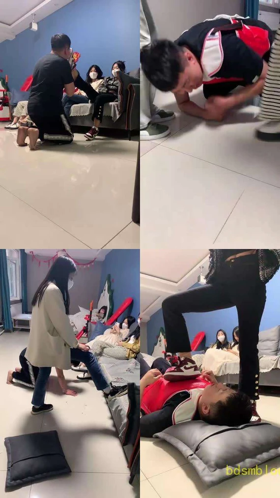 【精神小妹】4S素人学生暴力踢踹/非人虐打/转胯踩踏