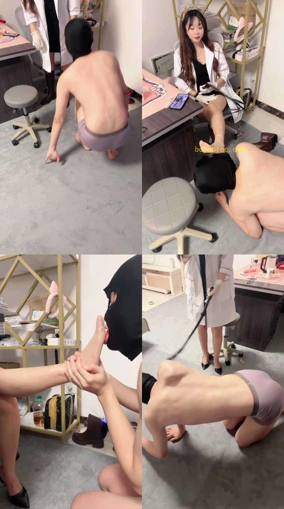 【林夕】跪舔脏长靴/鞭打/电击虐乳/赏赐圣水