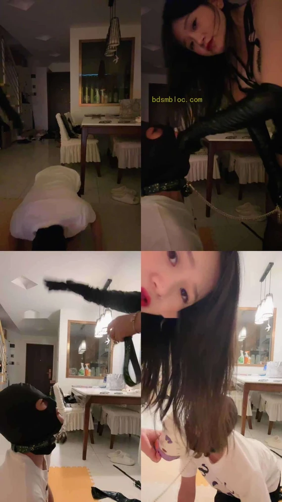 【梦妍】舔脏拖鞋/骑马/掐乳/黑丝脚闻舔/胯下辱