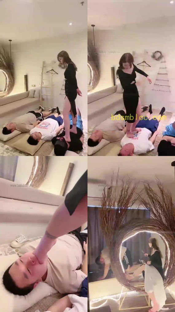 【领主老大】玩两个脚奴下半场