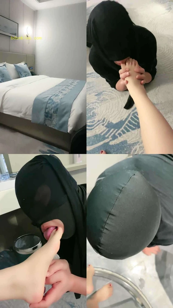 【乔妹儿】闻舔黑丝高跟/啃吃脚丫/舔马桶