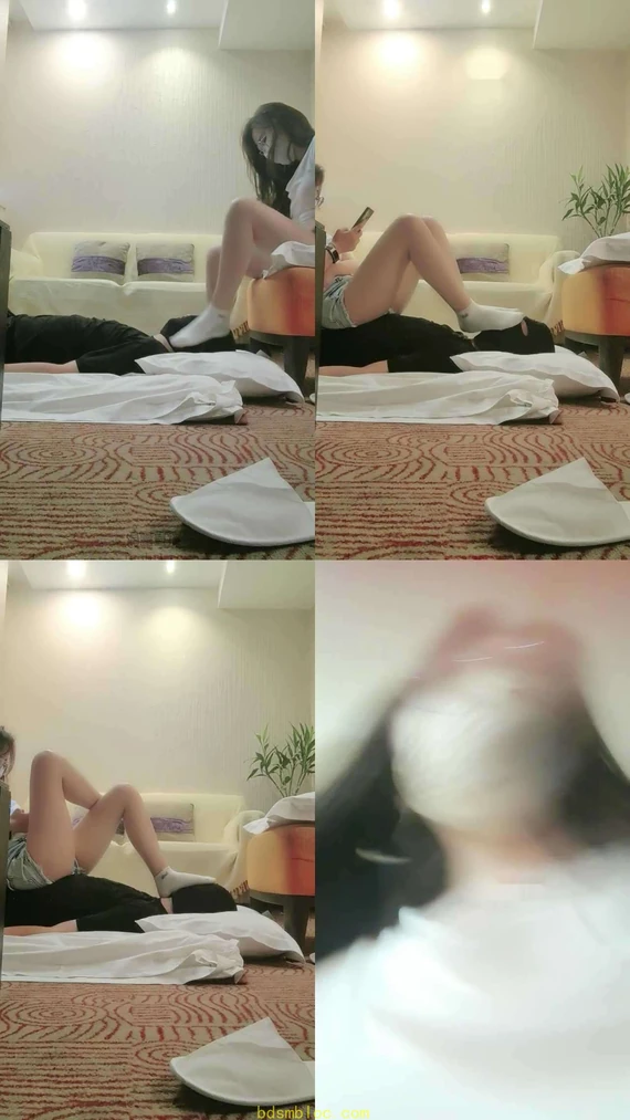 【苏州七七s】现场查手机脚耳光踩踏