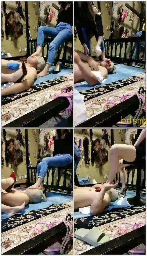 【杳杳小主s&amp;薇薇vv】双主调教器具玩弄狗，虐阳虐乳风油精玩弄马眼
