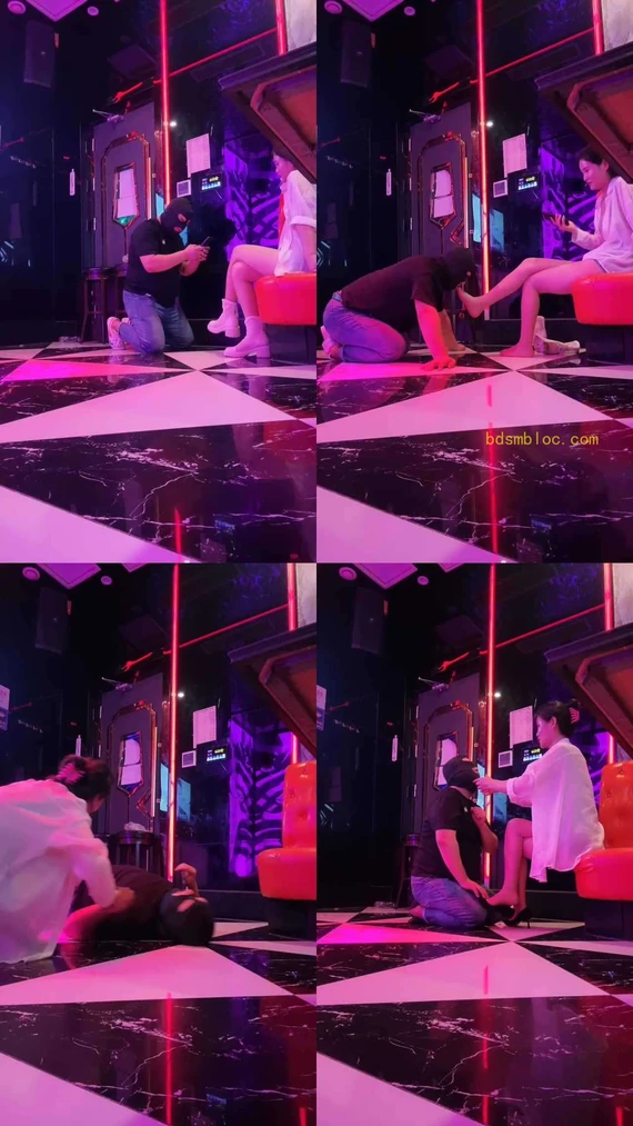 【孤傲女帝】KTv开发陪酒小妹-舔鞋/重度踢踹/高跟踩踏
