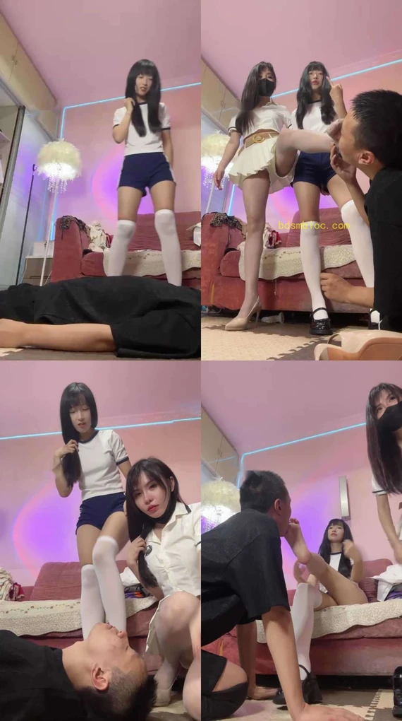 【伊晨】双S-美腿碾压踩/喂口水/抽耳光掐乳/转胯坐脸【双视角版】