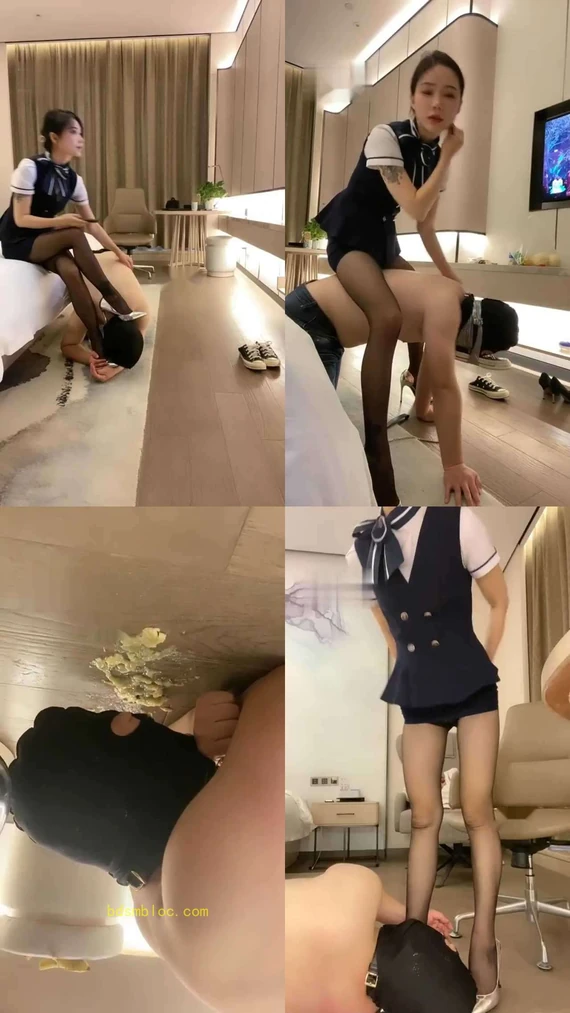 【筱月S】空姐虐狗封嘴添鞋钻夸吃垃圾