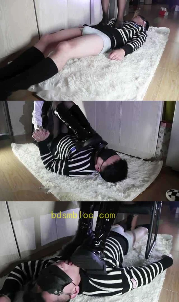 【黑丝诱惑】【姣姣】素人姣姣长靴踢档踩踏黑丝踩脸