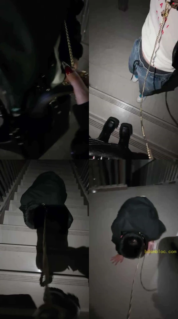 【玥樾】户外狗链遛狗/桌底舔脏鞋白袜