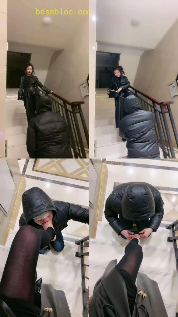 【歌迪丝】楼道训狗舔脚