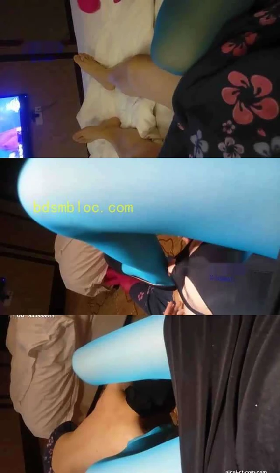 【黑丝诱惑】会所小雨美女蓝丝调教