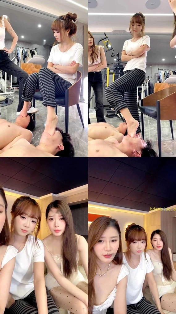 【麋鹿银儿】超美女新人困困s暴打踹头