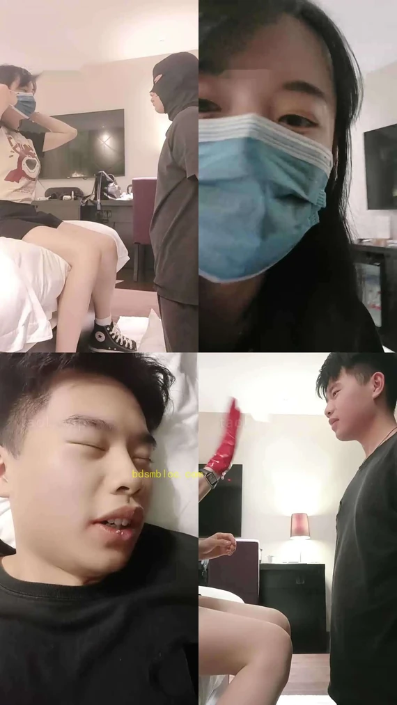 【米小唐】抽耳光/高帮帆布鞋白袜踩