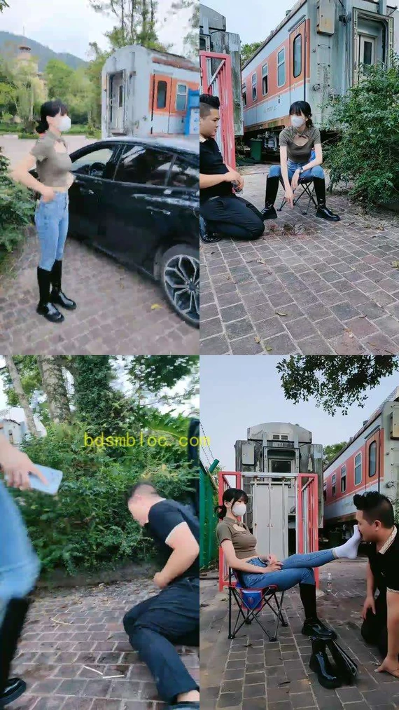 【暴力美学】长靴重度虐打猥琐保安