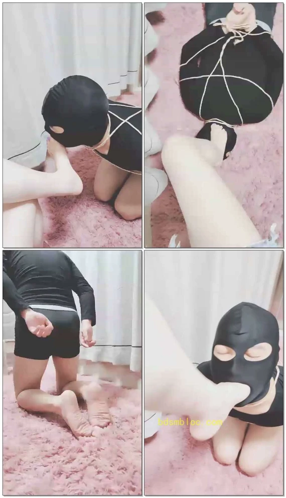 【灵竹】捆绑，调教狗奴才