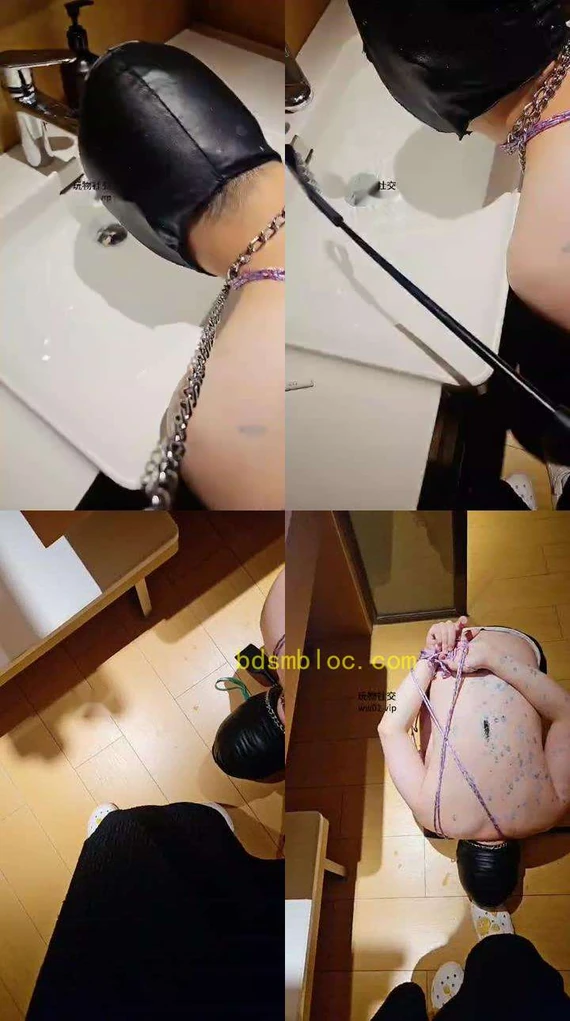 【上头姐妹团】五花大绑拖鞋白棉袜踩虐