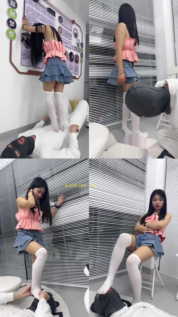 【狗哥】素人萝莉主白丝全体重踩踏