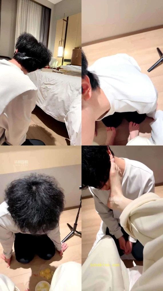 【糖糖子】调教私奴奶狗 超嫩裸足舔脚足喂食
