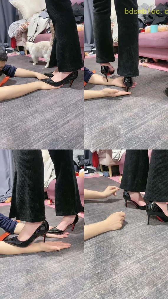 【冰诺】高跟碾压踩狗爪