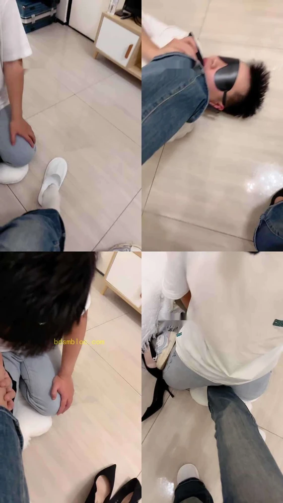 【苏晗】小白鞋高跟踩脚垫/跪舔白袜裸足