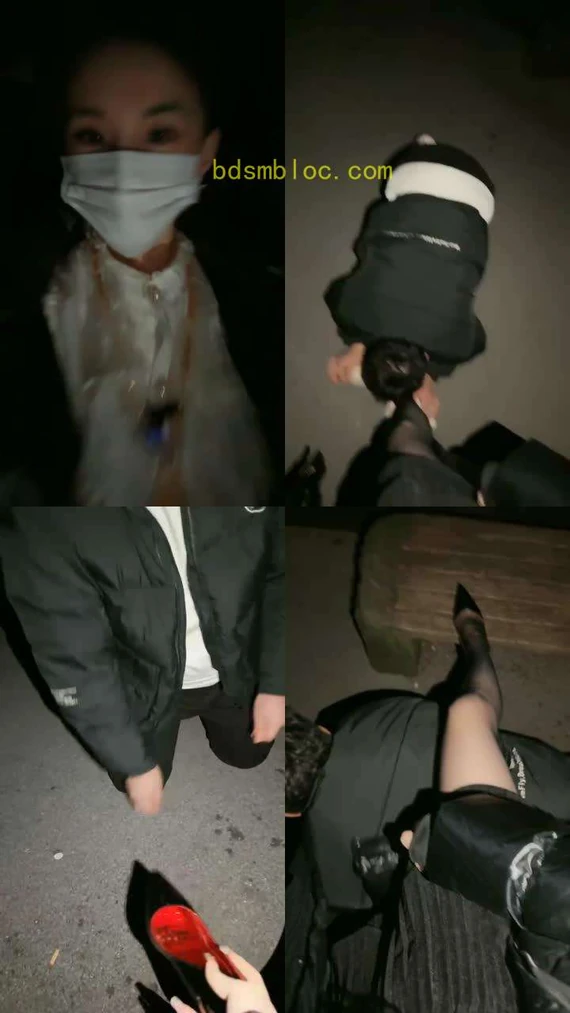 【三千女王】深夜户外遛狗犬化跟踪狂【双视角完整版】