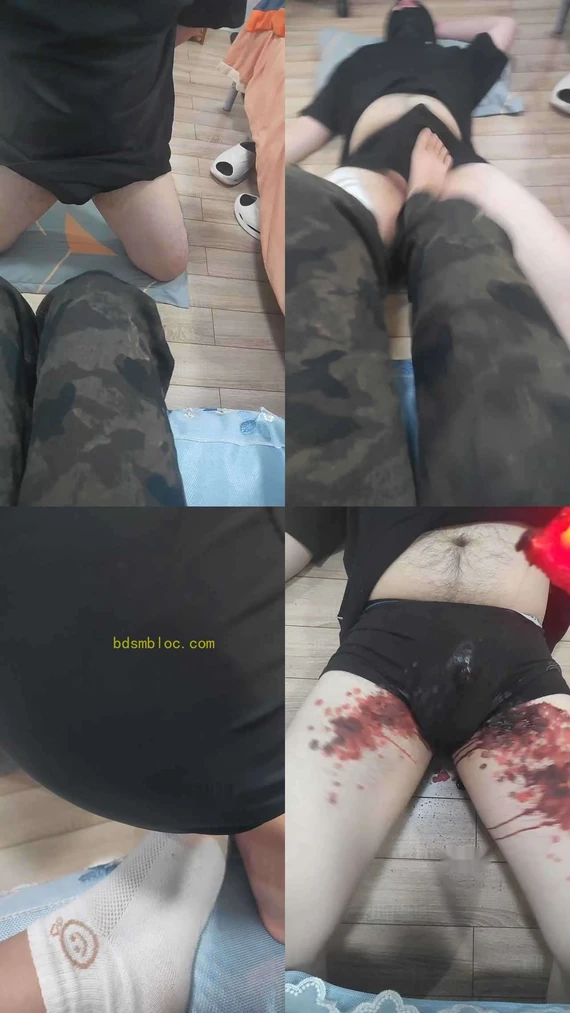 【染悦S】调教滴蜡踢裆圣水