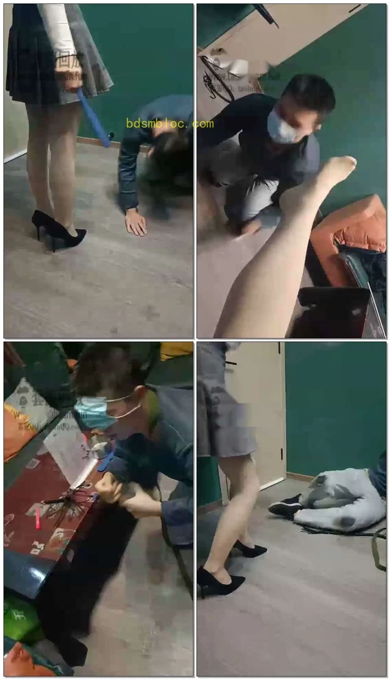 【第一帅男神】JK女仆调教系列（四）鞭打圣水sp圣水打手心踩踏遛狗