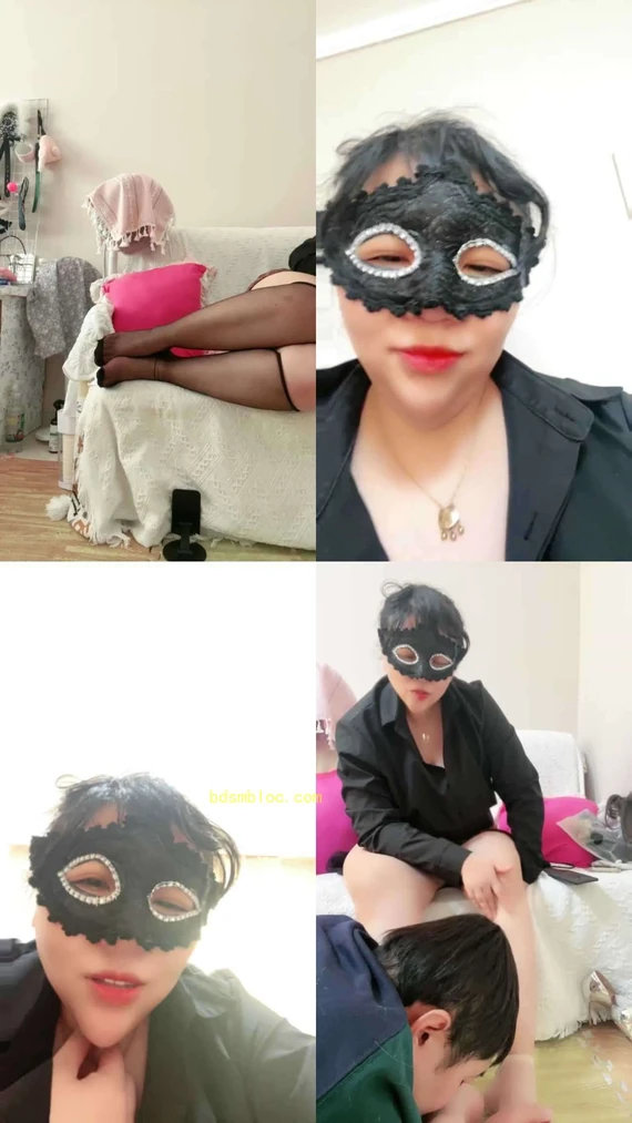 【佳琪女王s】偷闻丈母娘臭丝脚