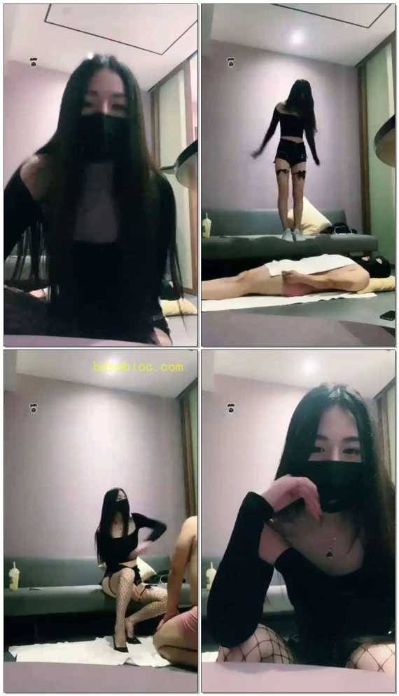 【仙女殿下】犯贱的狗踩踏+耳光