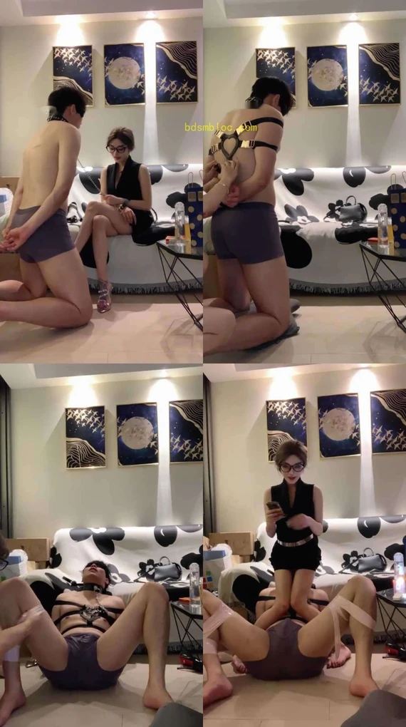 【不知名】职场OL调教体育生