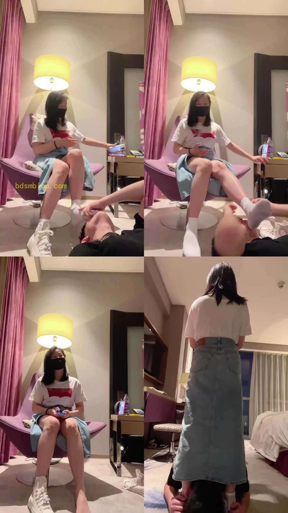 【强抚】高帮帆布鞋白袜捂脸窒息/胯下辱