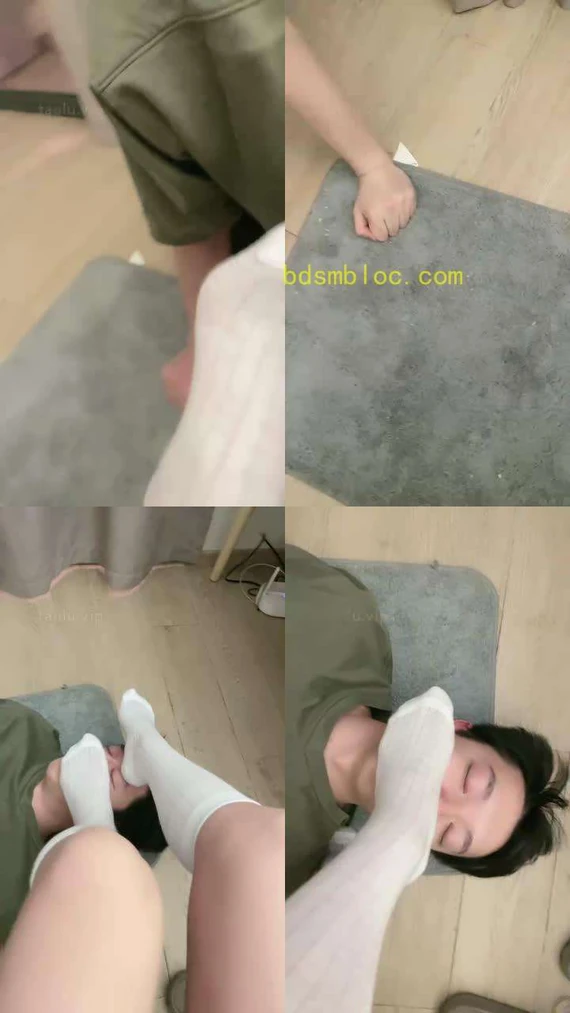 【陈墨瞳】原味白袜脚气味羞辱