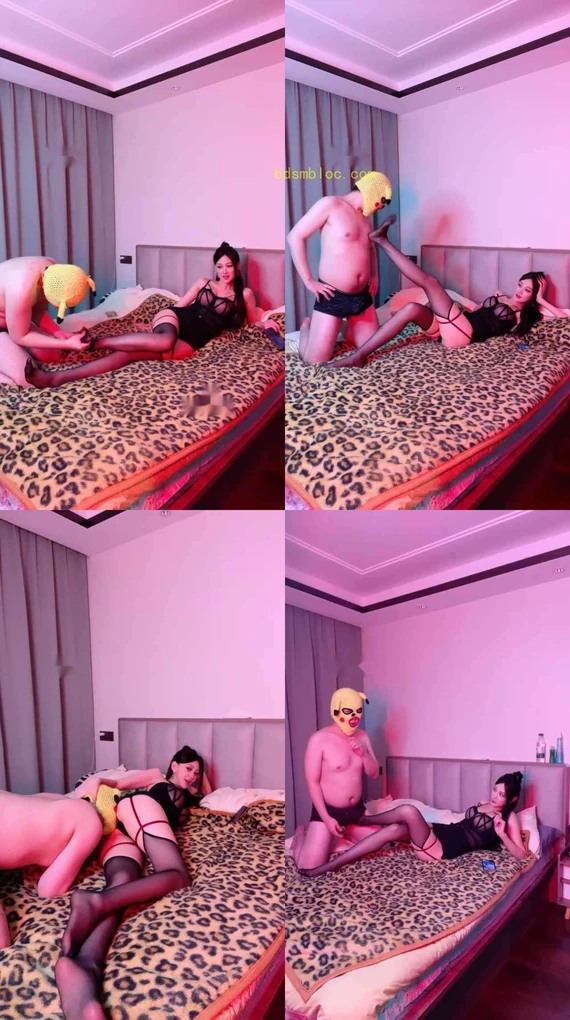 【艾琳】黑丝美腿诱惑绿帽