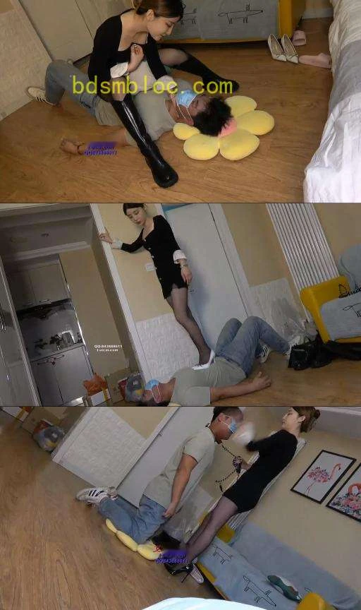 【领主老大】对应聘体育生暴抽耳光高跟狠踩