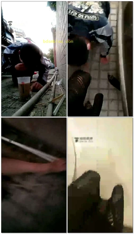 【都市艳主】户外停车场喂食丝袜奶茶