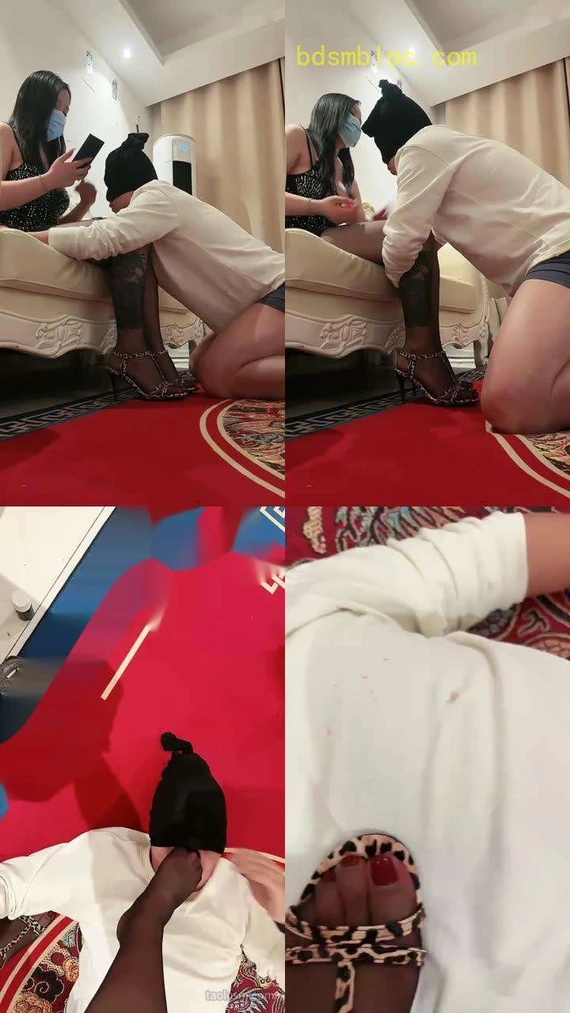 【清欢老师】全能奴上线提档高跟鞋虐乳