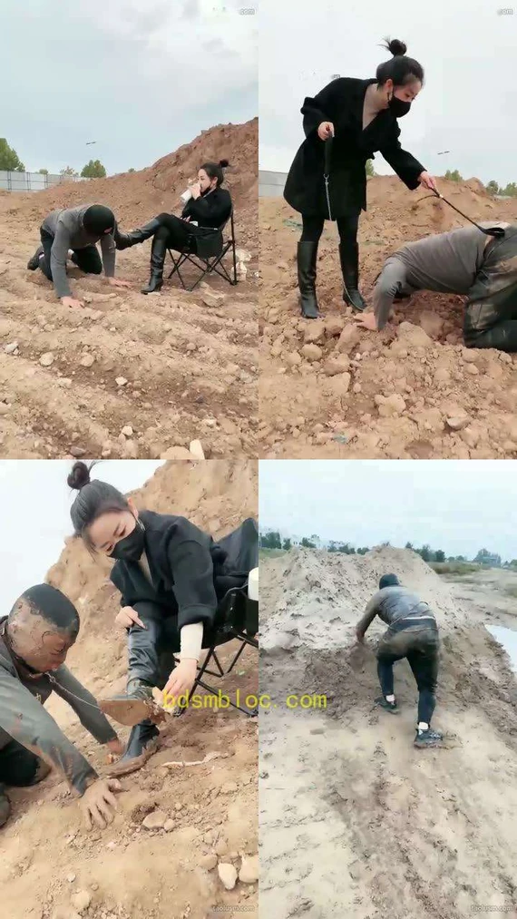 【辣吃多的辣姐s】K9户外泥地里撒欢