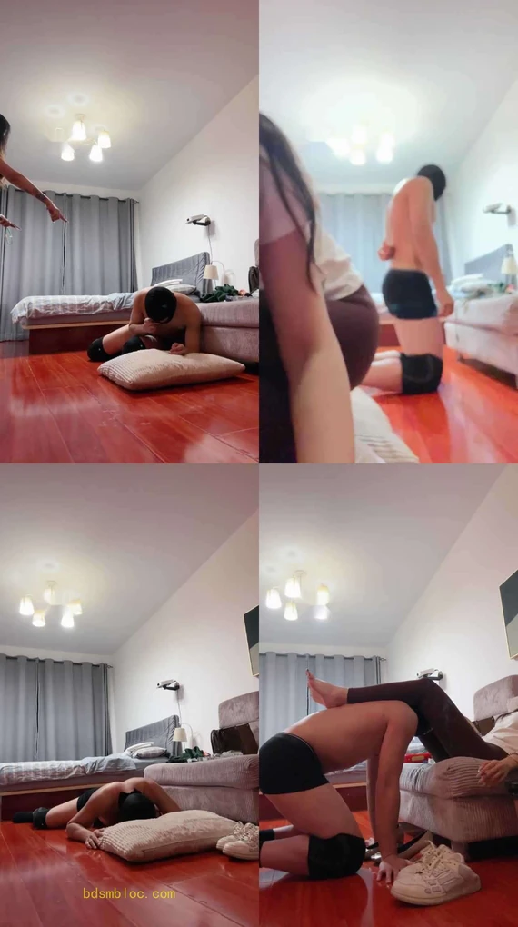 【缈缈】小白鞋白袜踢踹踩踏/坐脸窒息