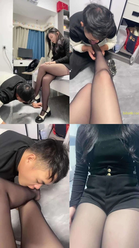 【六月】迷恋黑丝美腿的贱奴