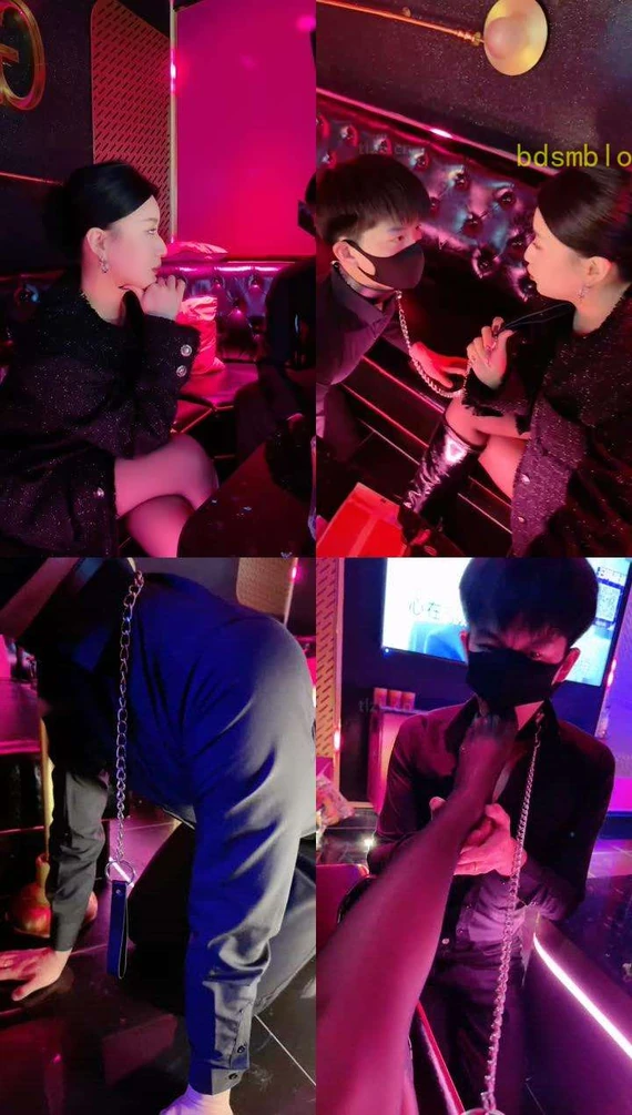 【潘妮女王】KTV-开发送酒服务生做狗