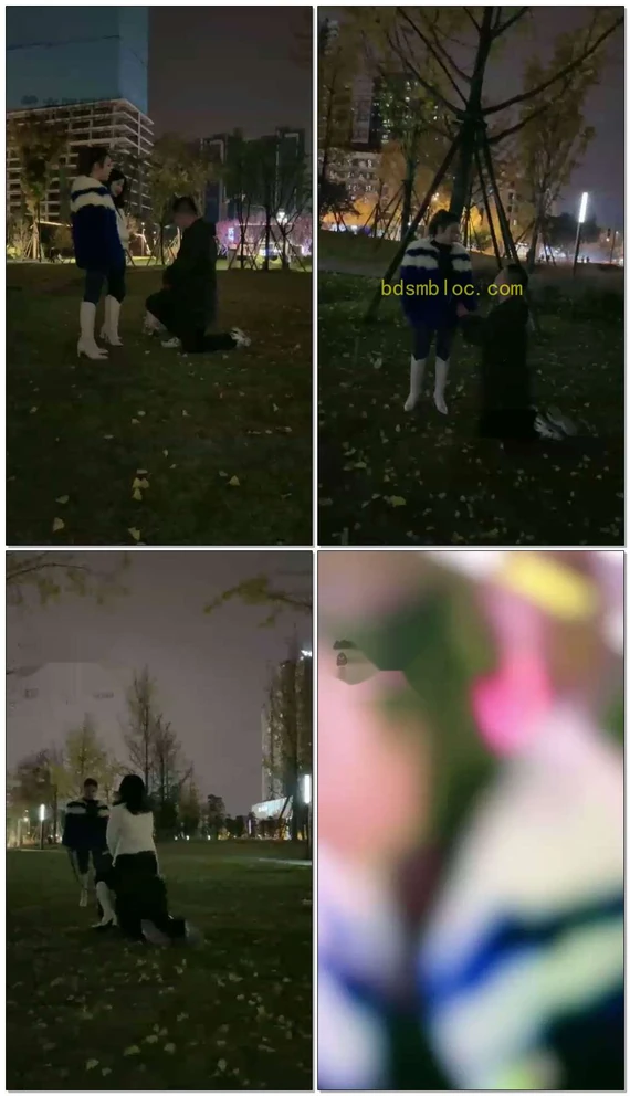 【晨晨cc】三个女王一个狗，户外
