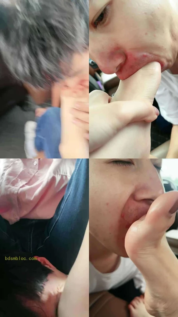 【林老板】车内跪舔脏鞋超臭白袜