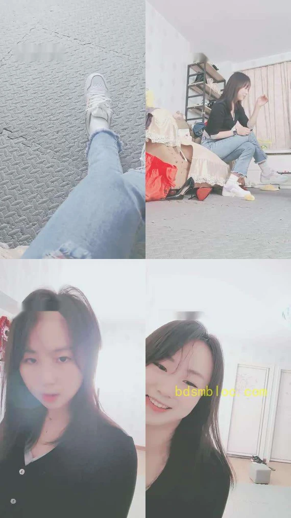 【果儿】喂口水/强制闻白棉袜/舔脏鞋底/臭脚捂脸