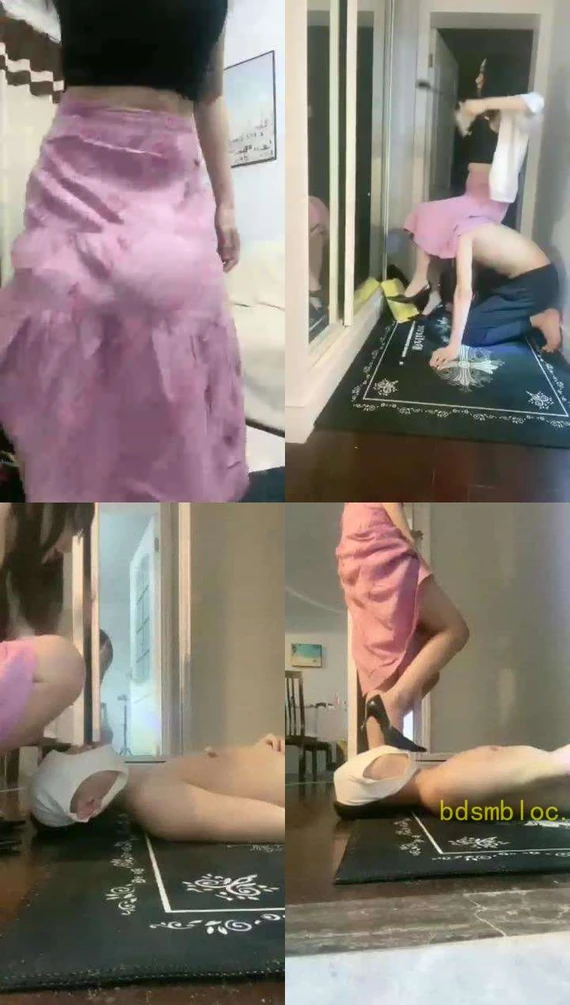 【伊茜】钻红裙，裙子里的世界爽死了