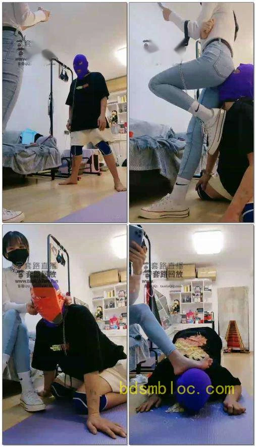 【暴力美学s】帆布鞋踢档窒息汗脚面包