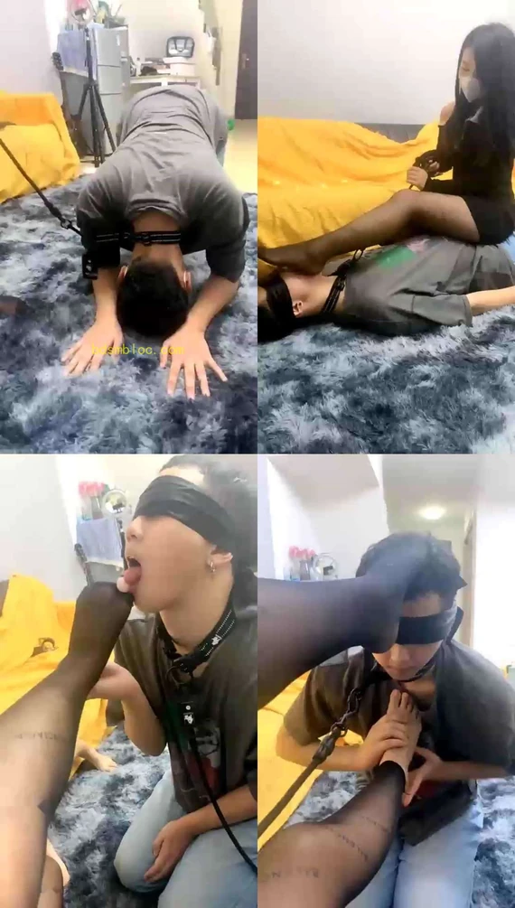 【涵涵S】首次调教，耳光深喉，骑马舔脚