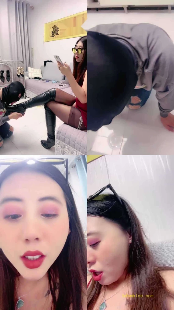 【伊兮夫妻】脏靴子内裤无底线玩私奴