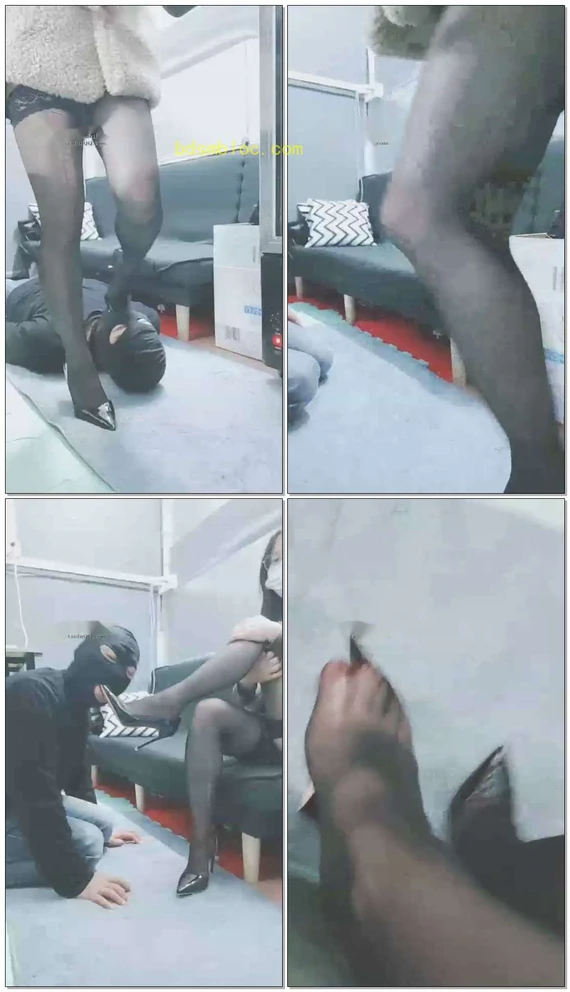 【灵竹】脚责，耳光惩罚