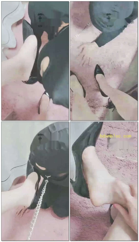 【灵竹】福利场舔鞋舔脚鞭打
